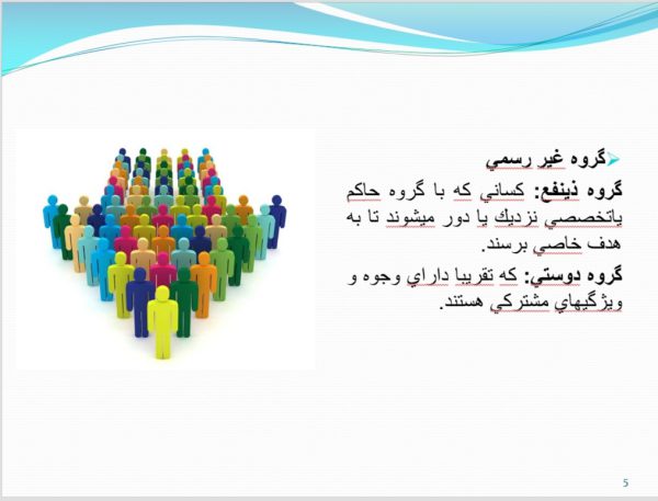 پاورپوینت مبانی رفتاری گروه