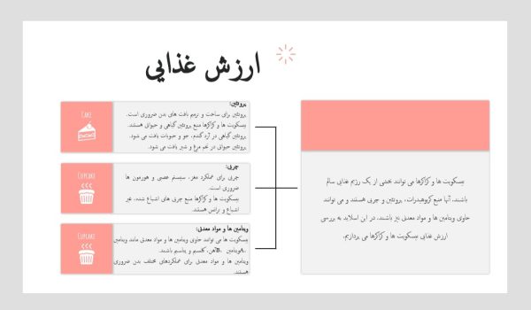 پاورپوینت بیسکویت | در 28 اسلاید کامل و حرفه ای