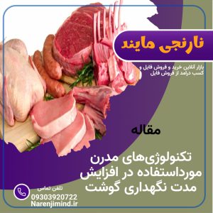 تکنولوژی‌های مدرن مورداستفاده در افزایش مدت نگهداری گوشت